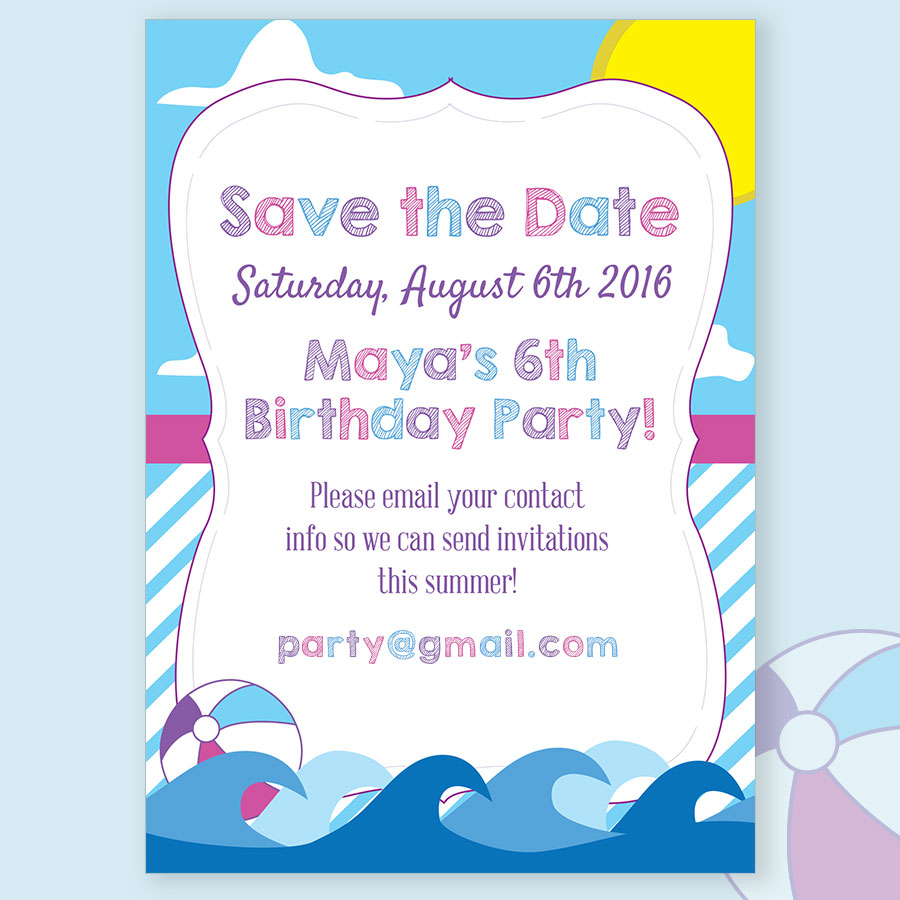 Maya invitation design