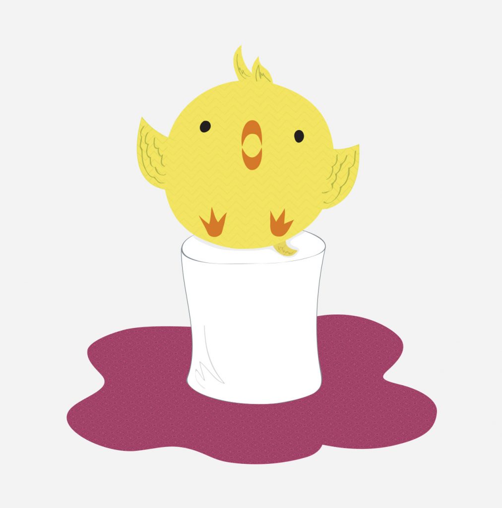 Feathered Friends peeps illustration