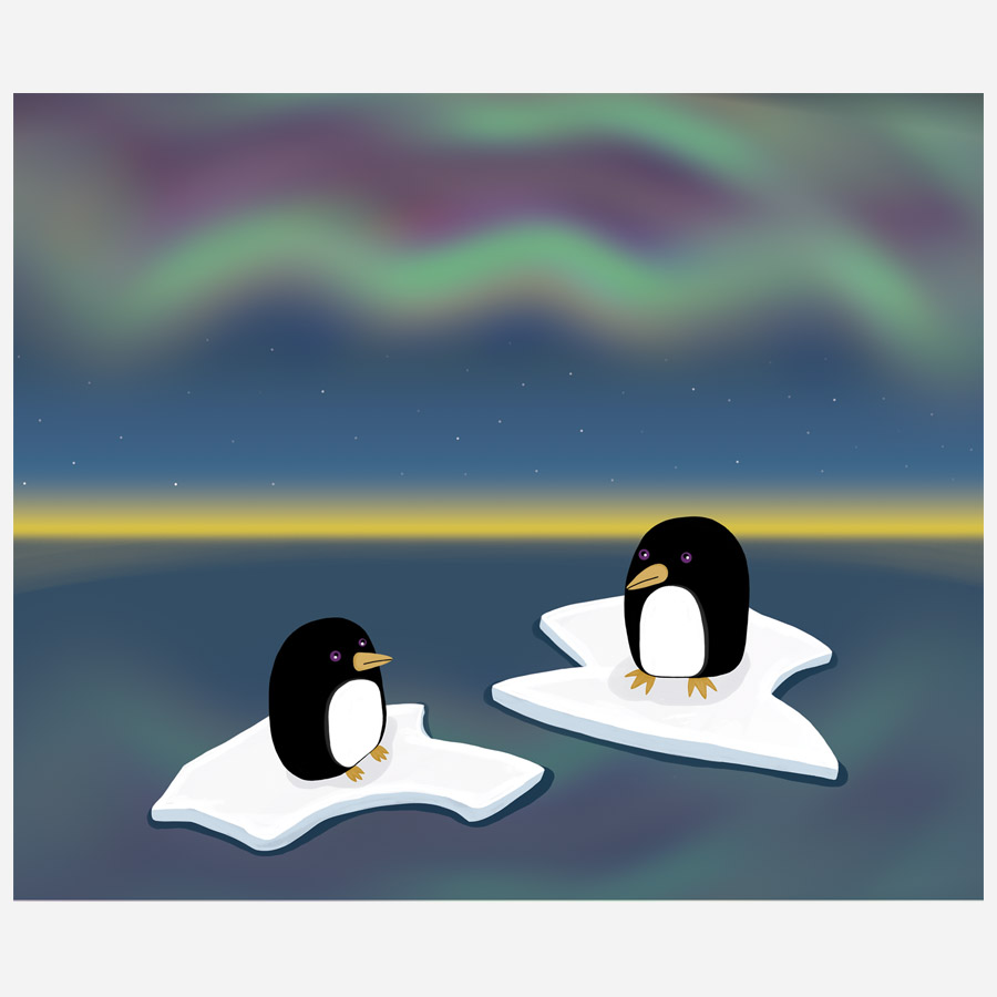 Aurora Borealis illustration